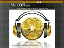 Tablet Screenshot of convertmusiconline.com